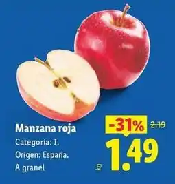 Lidl Manzana roja oferta