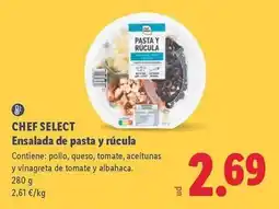 Lidl Chef select - ensalada de pasta y rucola oferta
