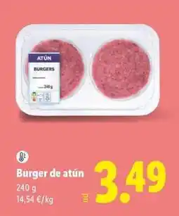 Lidl Burger de atun oferta