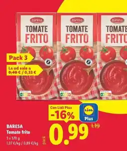 Lidl Baresa - tomate frito oferta