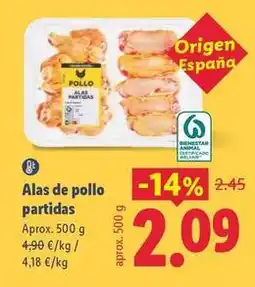 Lidl Alas de pollo partidas oferta