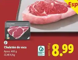 Lidl Chuleton de vaca oferta