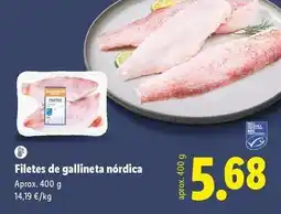 Lidl Filetes de gallineta nordica oferta