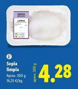 Lidl Sepia limpia oferta