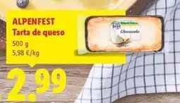 Lidl Alpenfest - tarta de queso oferta