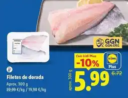 Lidl Filetes de dorada oferta