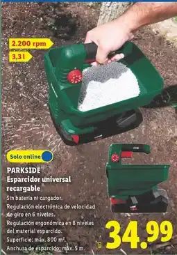 Lidl Parkside - esparcidor universal recargable oferta