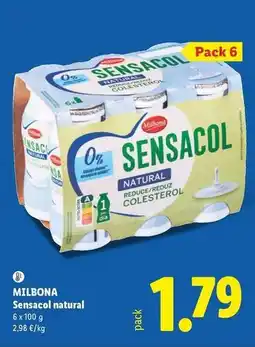 Lidl Milbona - sensacol natural oferta