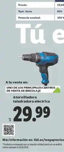 Lidl Atornilladora taladradora electrica oferta