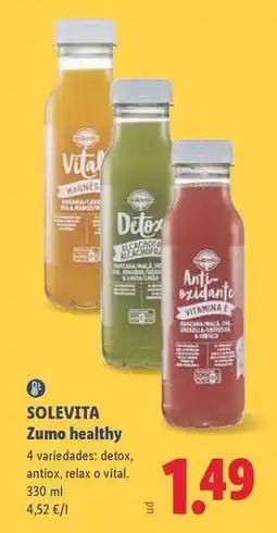 Lidl Solevita - zumo healthy oferta