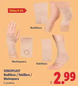 Lidl Sensiplast - rodillera / tobillera / munequera oferta