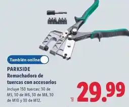 Lidl Parkside - remachadora de tuercas con accesorios oferta