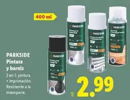 Lidl Parkside - pintura y barniz oferta