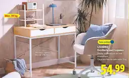 Lidl Livarno - escritorio con 2 cajones oferta