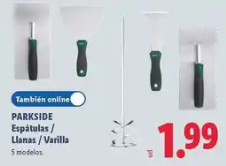 Lidl Parkside - espatulas / llanas / varilla oferta