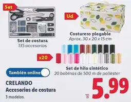 Lidl Crelando - accesorios de costura oferta