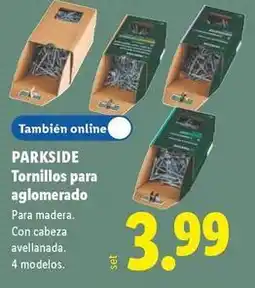 Lidl Parkside - tornillos para aglomerado oferta