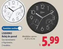Lidl Livarno - reloj de pared oferta