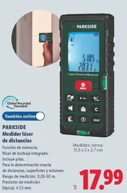 Lidl Parkside - medidor láser de distancias oferta