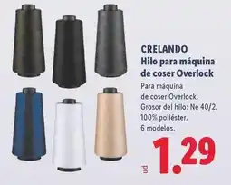 Lidl Crelando - hilo para maquina de coser overlock oferta