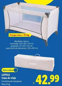 Lidl Lupilu - cuna de viaje oferta