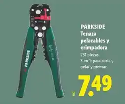 Lidl Parkside - tenaza pelacables y crimpadora oferta