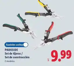 Lidl Parkside - set de tijeras/ set de construccion oferta