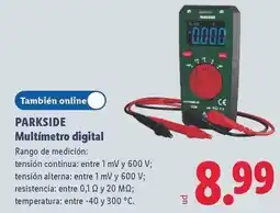 Lidl Parkside - multimetro digital oferta