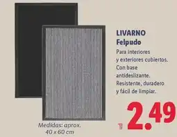 Lidl Livarno - felpudo oferta