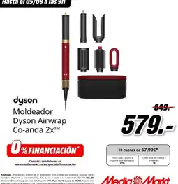 MediaMarkt Dyson - moldeador airwrap co-anda 2x oferta