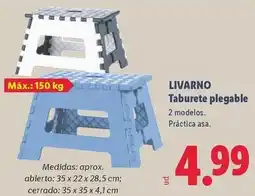 Lidl Livarno - taburete plegable oferta