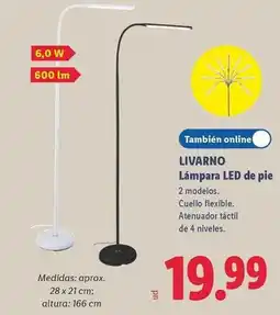 Lidl Livarno - lámpara led de pie oferta
