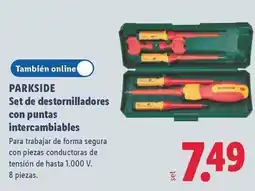Lidl Parkside - set de destornilladores con puntas intercambiables oferta