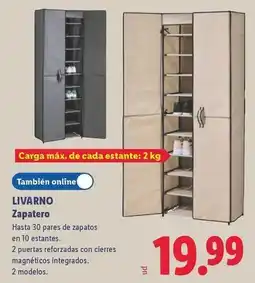 Lidl Livarno - zapatero oferta