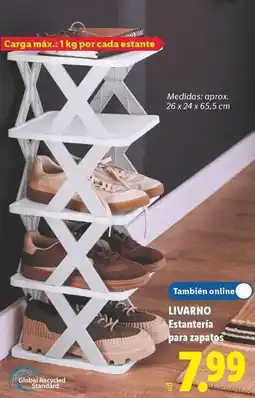 Lidl Livarno - estanteria para zapatos oferta