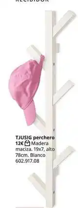 IKEA Blanco - tusugi perchero madera oferta