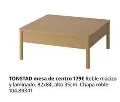 IKEA Tonstad - tostada mesa de centro oferta
