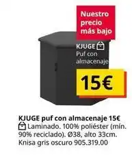 IKEA Kjuge puff con almacenaje oferta