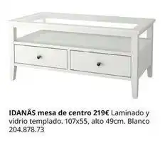 IKEA Blanco - idnañas mesa de centro oferta