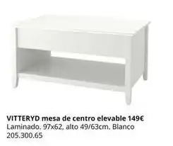 IKEA Blanco - vitteryd mesa de centro elevable oferta