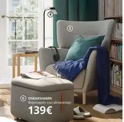 IKEA Reposaplés con almacenaje oferta