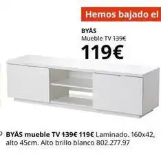 IKEA Blanco - byas mueble tv oferta