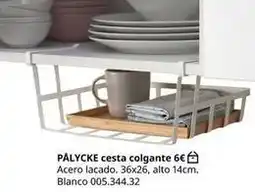 IKEA Blanco - palycke cesta colgante 6 oferta