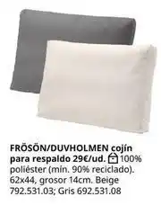 IKEA Frósón/duvholmen cojín para respaldo oferta