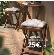 IKEA Taburete de exterior oferta