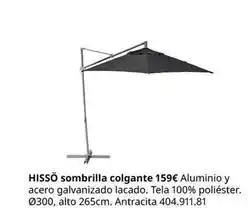 IKEA Antracita - hissó sombrilla colgante oferta