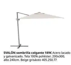 IKEA Svalón sombrilla colgante oferta