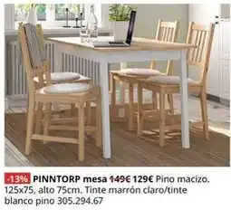 IKEA Blanco - pinntorp mesa oferta
