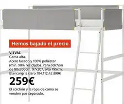 IKEA Claro - vitval cama alta oferta