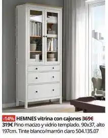 IKEA Hemnes - vitrina con cajones oferta